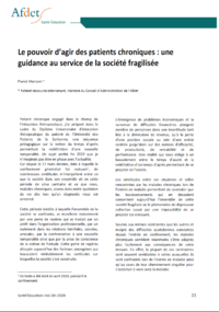 Le pouvoir d’agir des patients chroniques : une guidance au ... Image 1