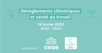 Dérèglements climatiques et santé au travail - 14 février ... Image 1