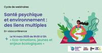 Webinaire "Eco-émotions, jeunes et enjeux écologiques" - ... Image 1
