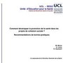 Comment développer la promotion de la santé dans les projets de cohésion sociale ? Recommandations de bonnes pratiques