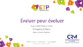 Retour sur le webinaire « Évaluer pour évoluer »