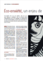 Éco-anxiété, un enjeu de santé mentale ?